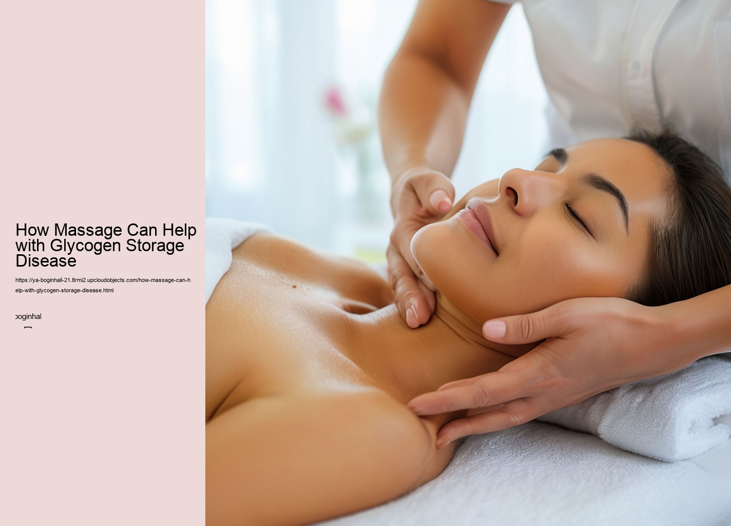 How Massage Can Help with Glycogen Storage Disease