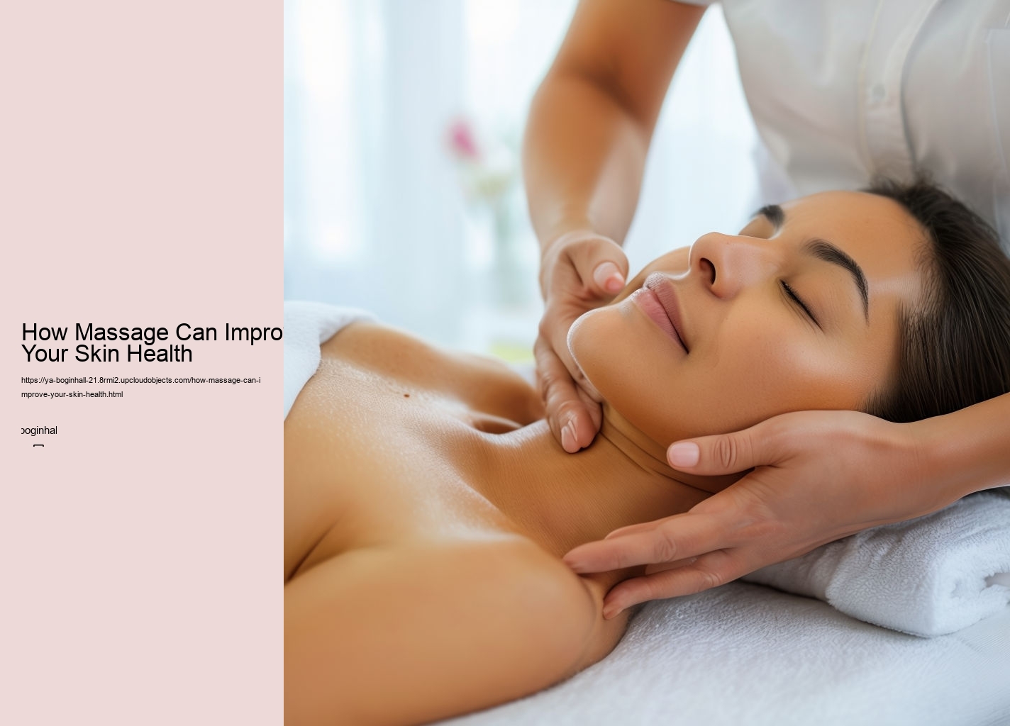 How Massage Can Improve Your Skin Health